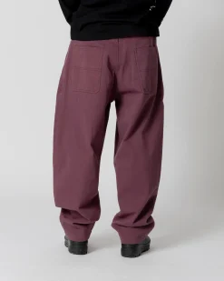 Pantalons & Shorts|JACKER FLOP TWILL EXTRA BAGGY PANT - PURPLE