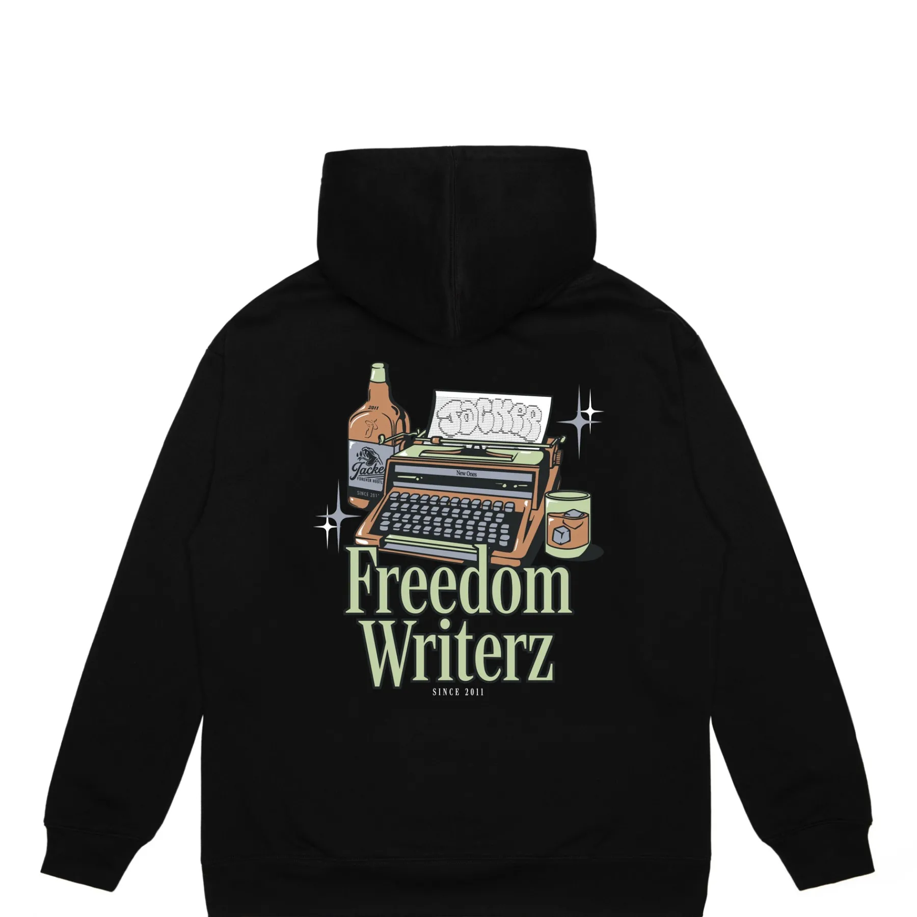 Sweats|JACKER FREEDOM WRITERZ HOODIE - BLACK
