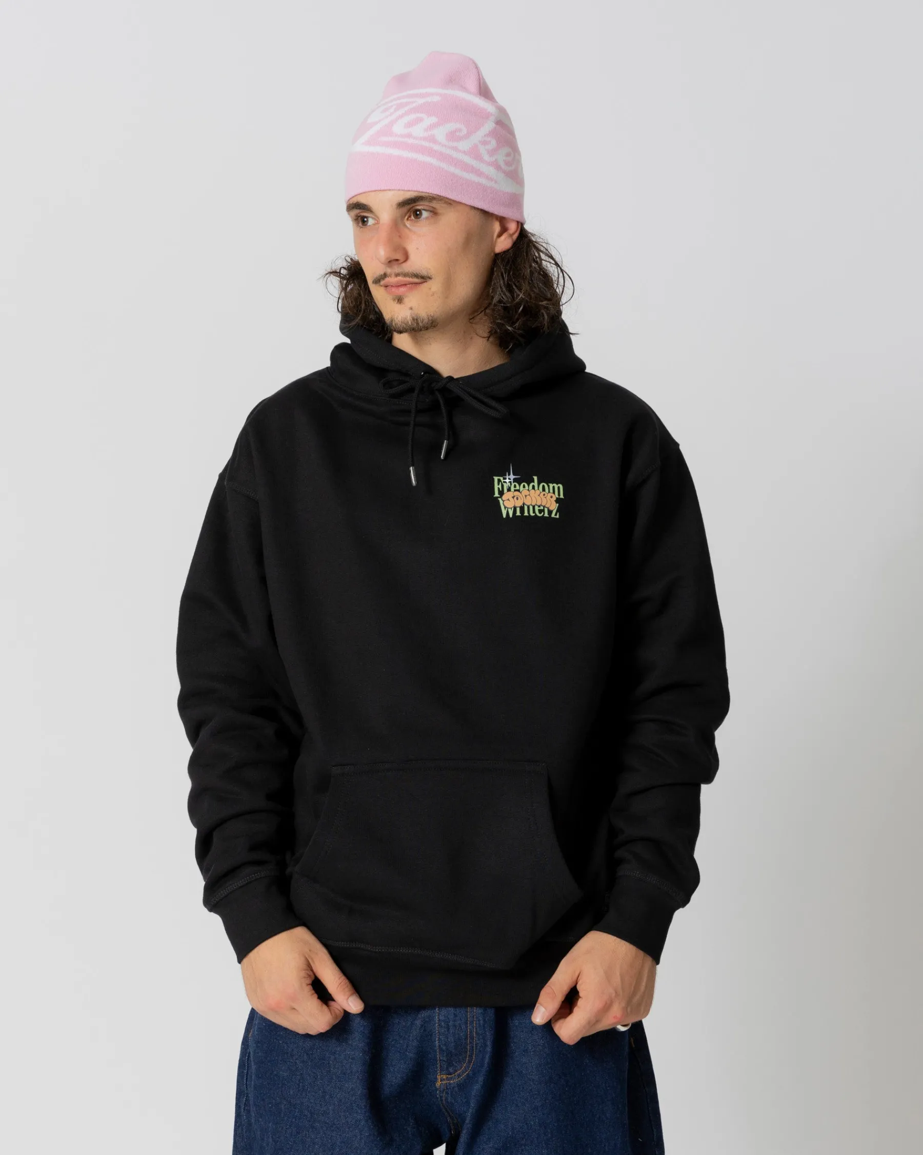 Sweats|JACKER FREEDOM WRITERZ HOODIE - BLACK