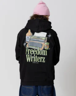 Sweats|JACKER FREEDOM WRITERZ HOODIE - BLACK