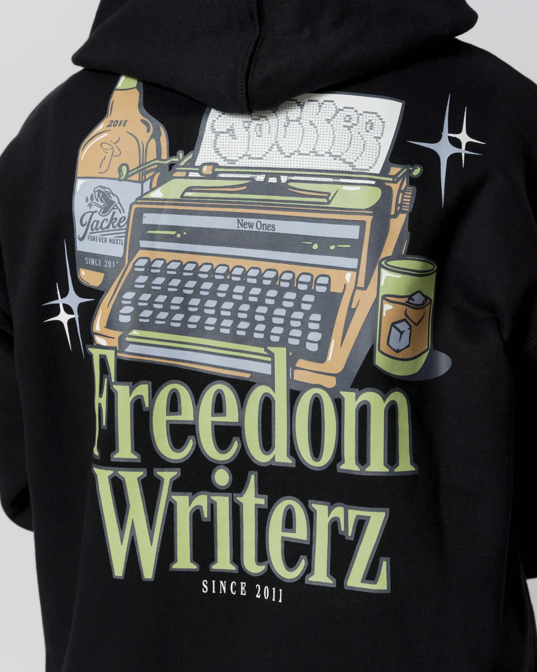 Sweats|JACKER FREEDOM WRITERZ HOODIE - BLACK