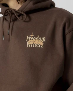 Sweats|JACKER FREEDOM WRITERZ HOODIE - BROWN