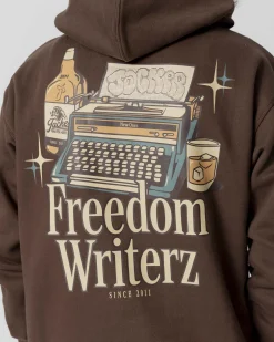 Sweats|JACKER FREEDOM WRITERZ HOODIE - BROWN