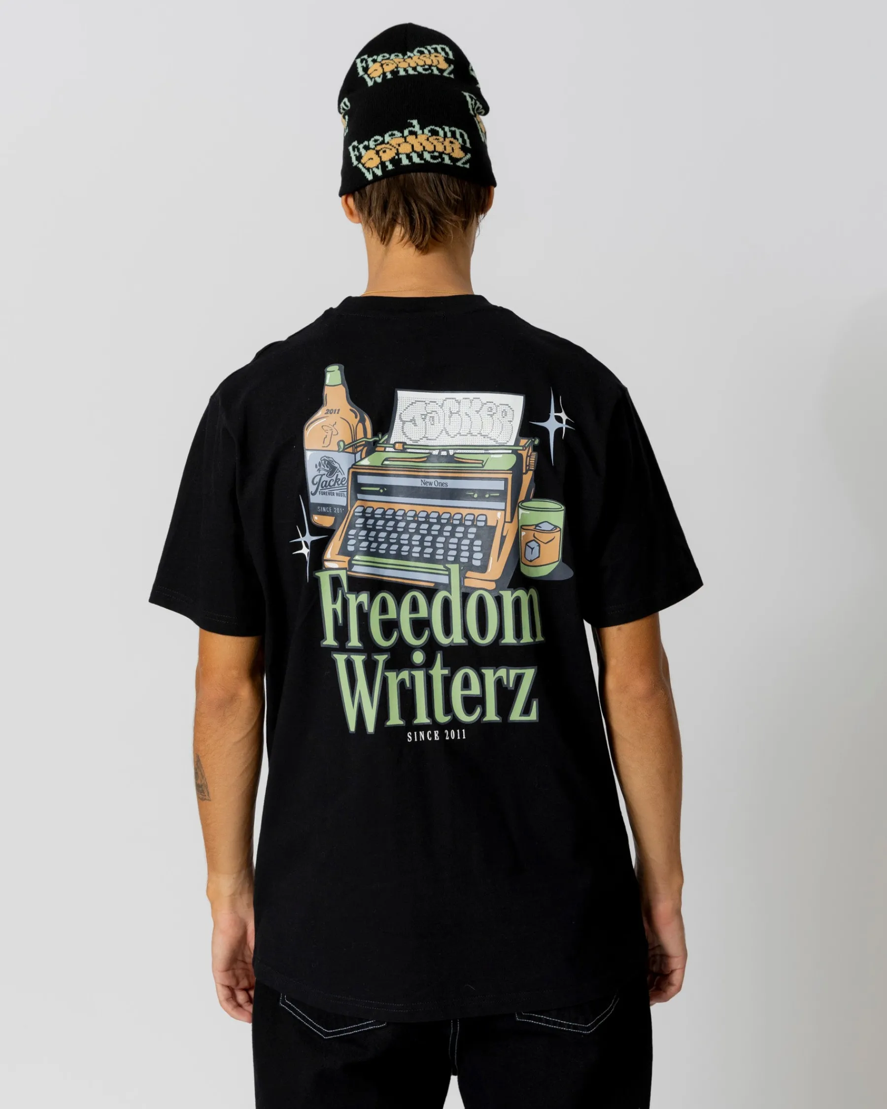 T-shirts|JACKER FREEDOM WRITERZ T-SHIRT - BLACK