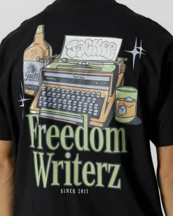 T-shirts|JACKER FREEDOM WRITERZ T-SHIRT - BLACK