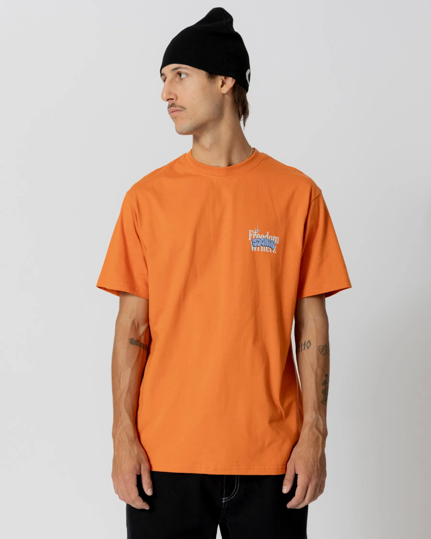 T-shirts|JACKER FREEDOM WRITERZ T-SHIRT - ORANGE