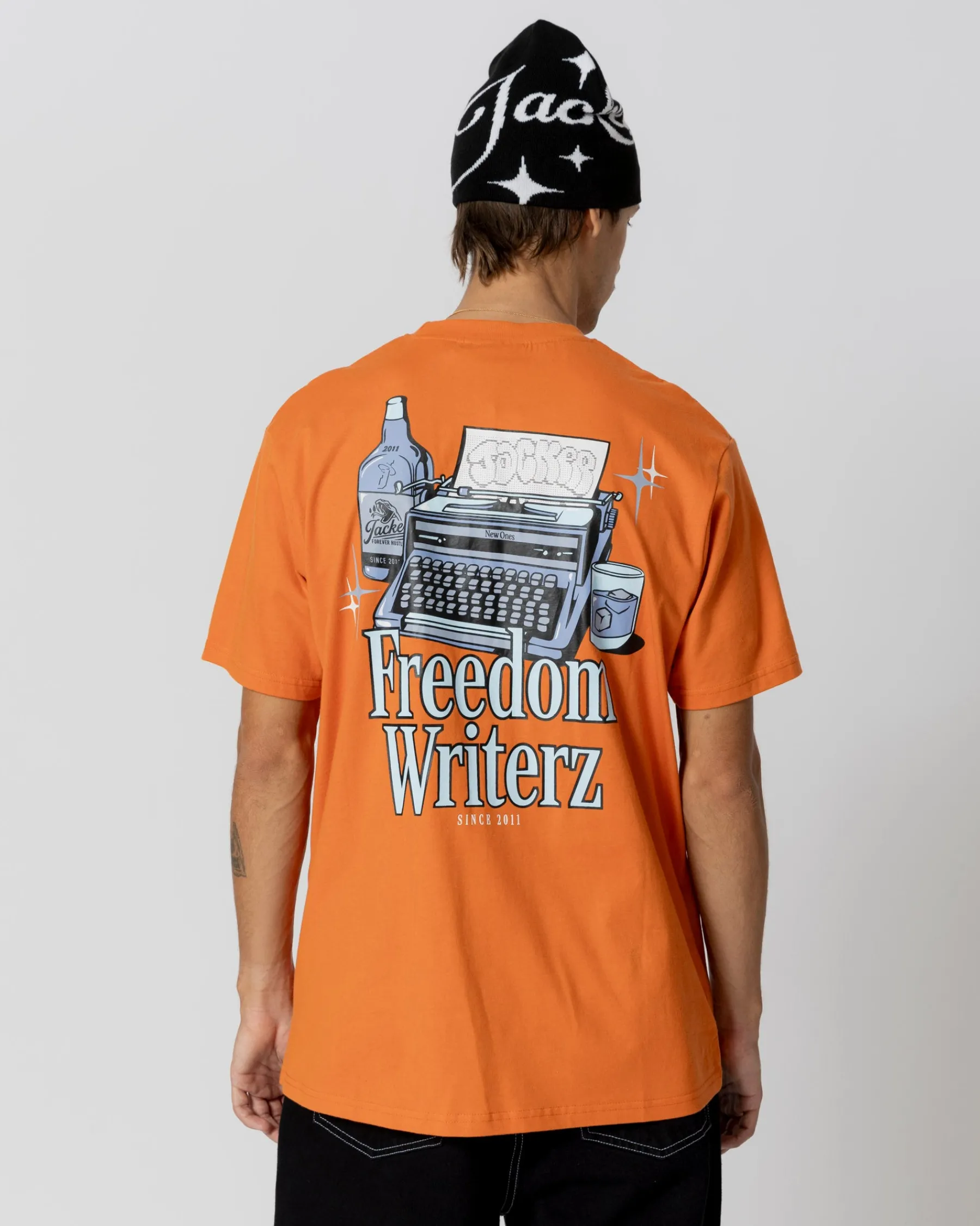 T-shirts|JACKER FREEDOM WRITERZ T-SHIRT - ORANGE