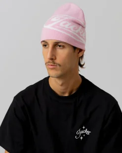 Headwear|JACKER GARAGE BEANIE - PINK