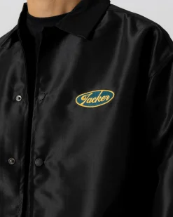 Vestes|JACKER GARAGE COACH JACKET - BLACK