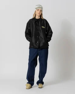 Vestes|JACKER GARAGE COACH JACKET - BLACK