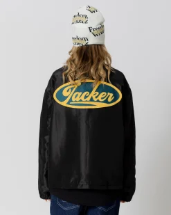Vestes|JACKER GARAGE COACH JACKET - BLACK