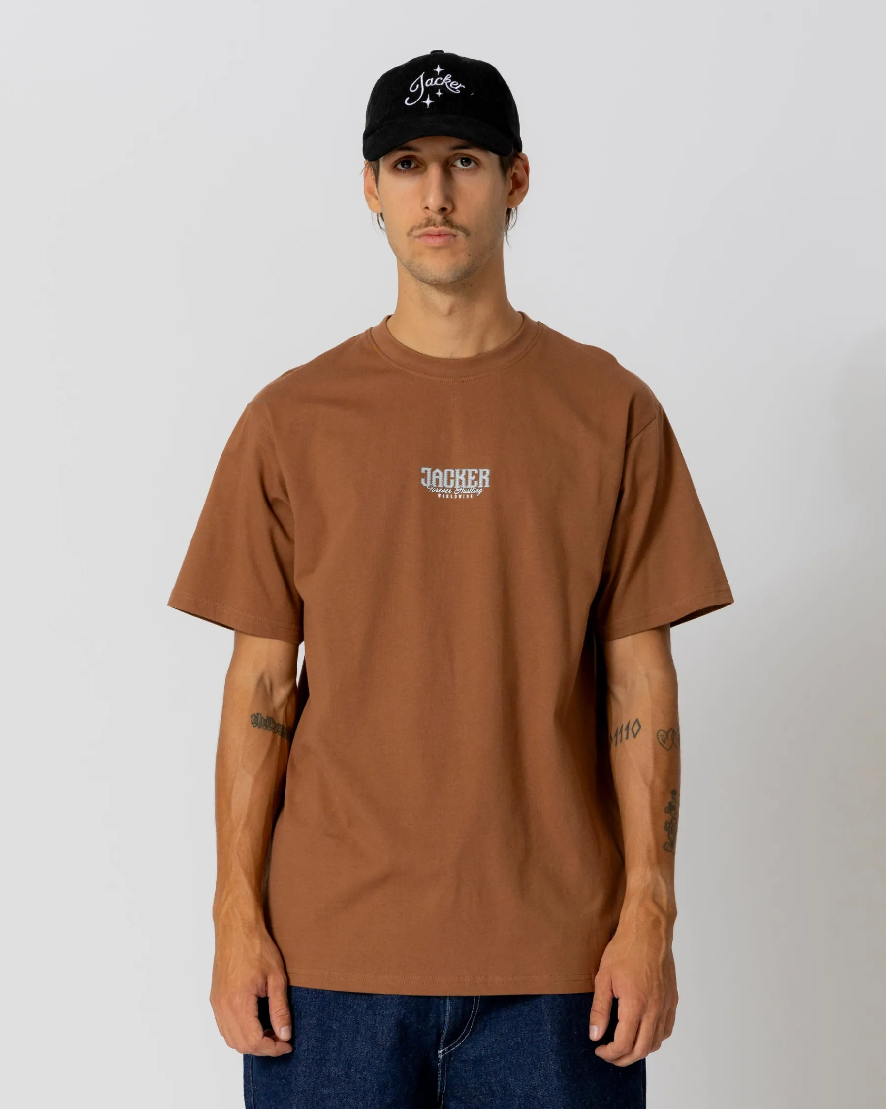 T-shirts|JACKER GOLD DIGGER T-SHIRT - BROWN