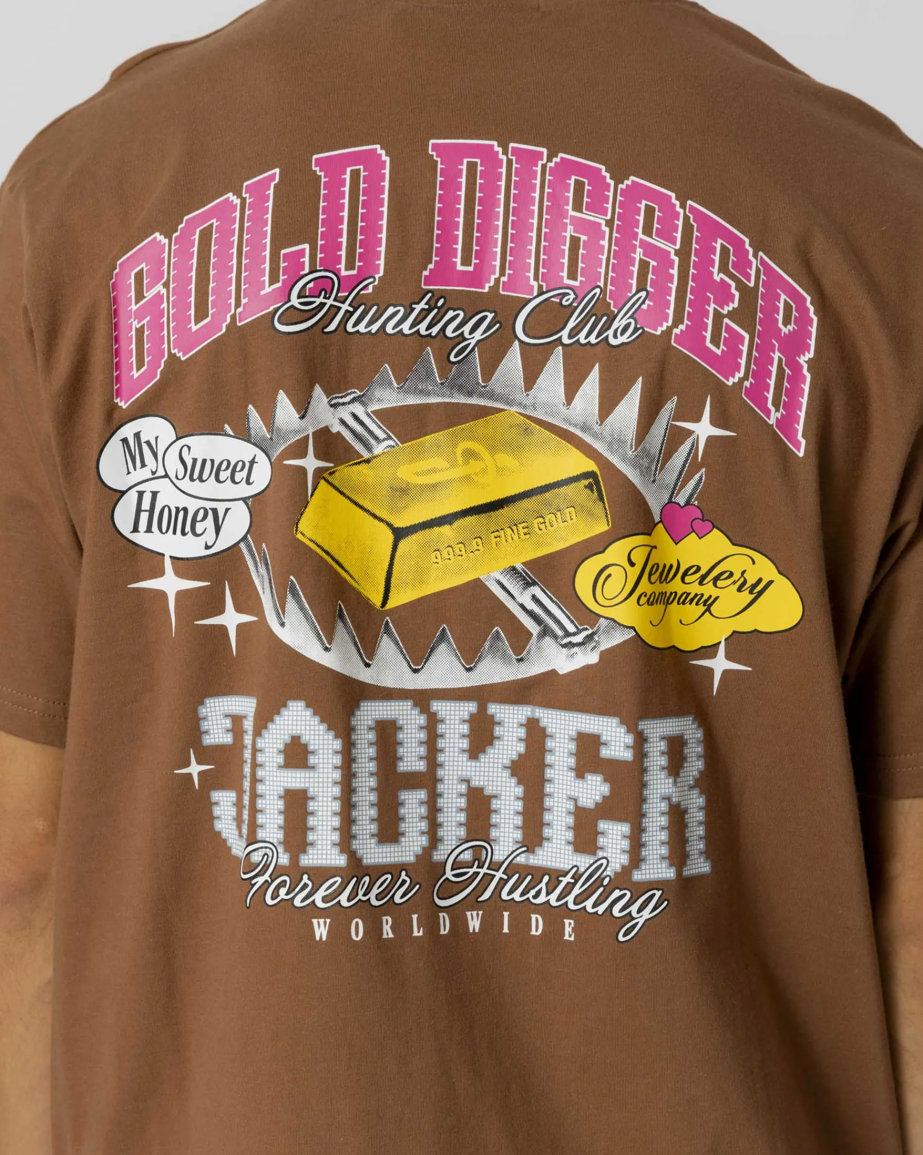 T-shirts|JACKER GOLD DIGGER T-SHIRT - BROWN