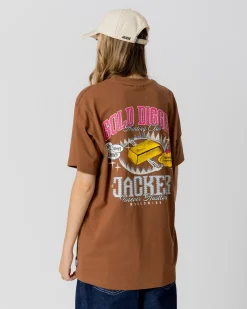 T-shirts|JACKER GOLD DIGGER T-SHIRT - BROWN