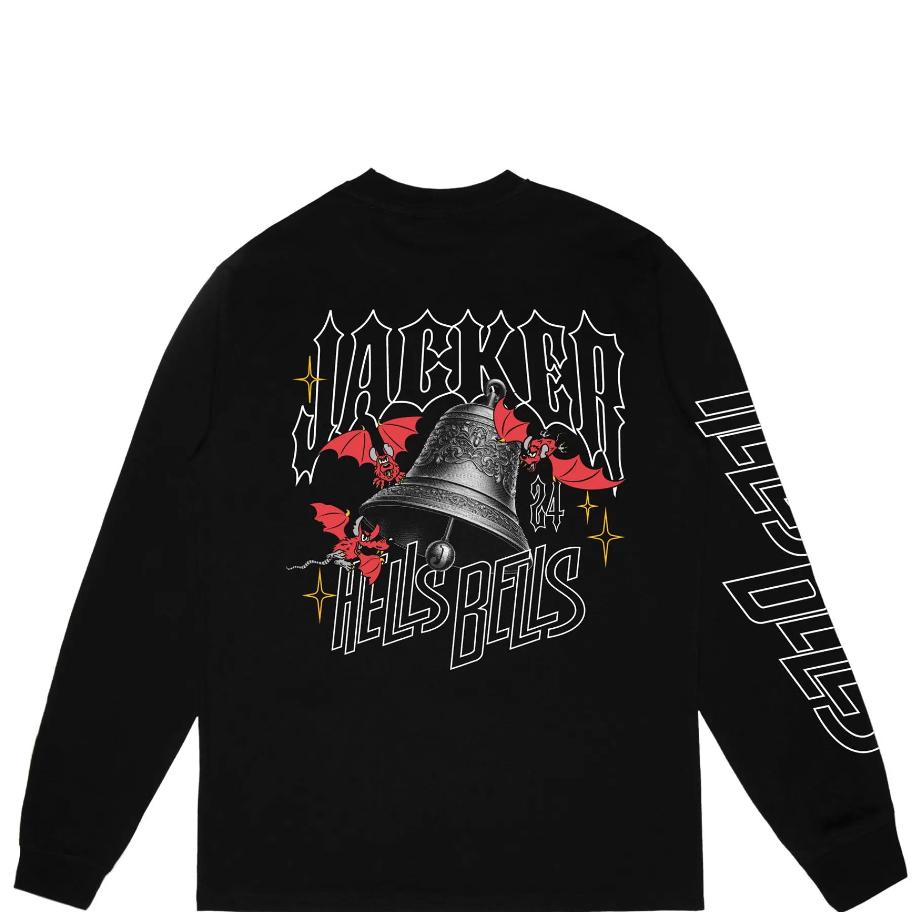Long Sleeves|T-shirts|JACKER HELLS BELLS LONG SLEEVES - BLACK