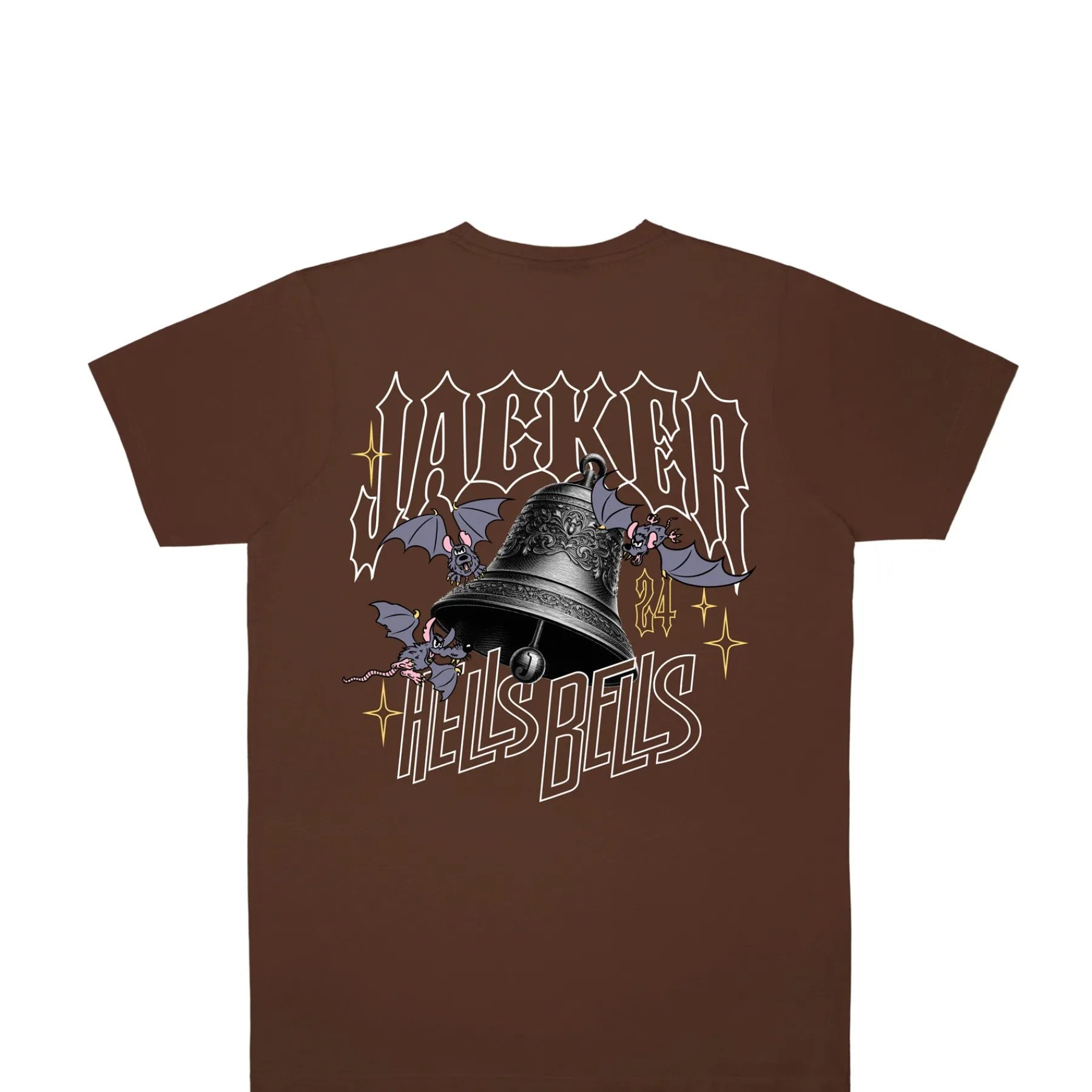 T-shirts|JACKER HELLS BELLS T-SHIRT - BROWN