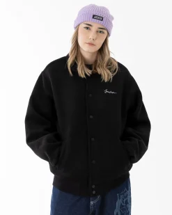 Vestes|JACKER HORSICA VARSITY JACKET - BLACK