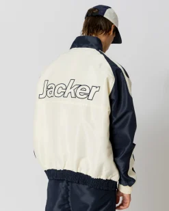 Vestes|JACKER JFC TRACKSUIT JACKET - BEIGE / NAVY