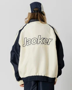 Vestes|JACKER JFC TRACKSUIT JACKET - BEIGE / NAVY
