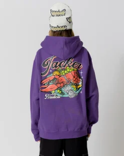 Sweats|JACKER LOBSTER SERVICE HOODIE - PURPLE