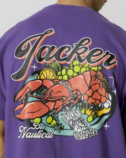 T-shirts|JACKER LOBSTER SERVICE T-SHIRT - PURPLE