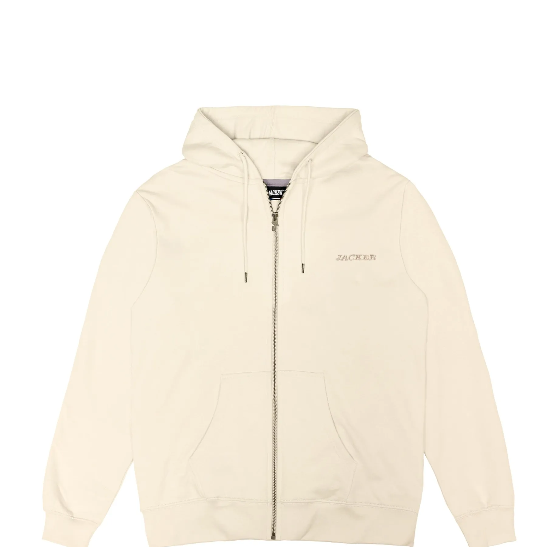 Sweats|JACKER NOTORIOUS ZIPPED HOODIE - BEIGE