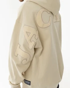 Sweats|JACKER NOTORIOUS ZIPPED HOODIE - BEIGE