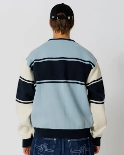 Knit|Sweats|JACKER OLYMPICO KNIT CREWNECK - BLUE