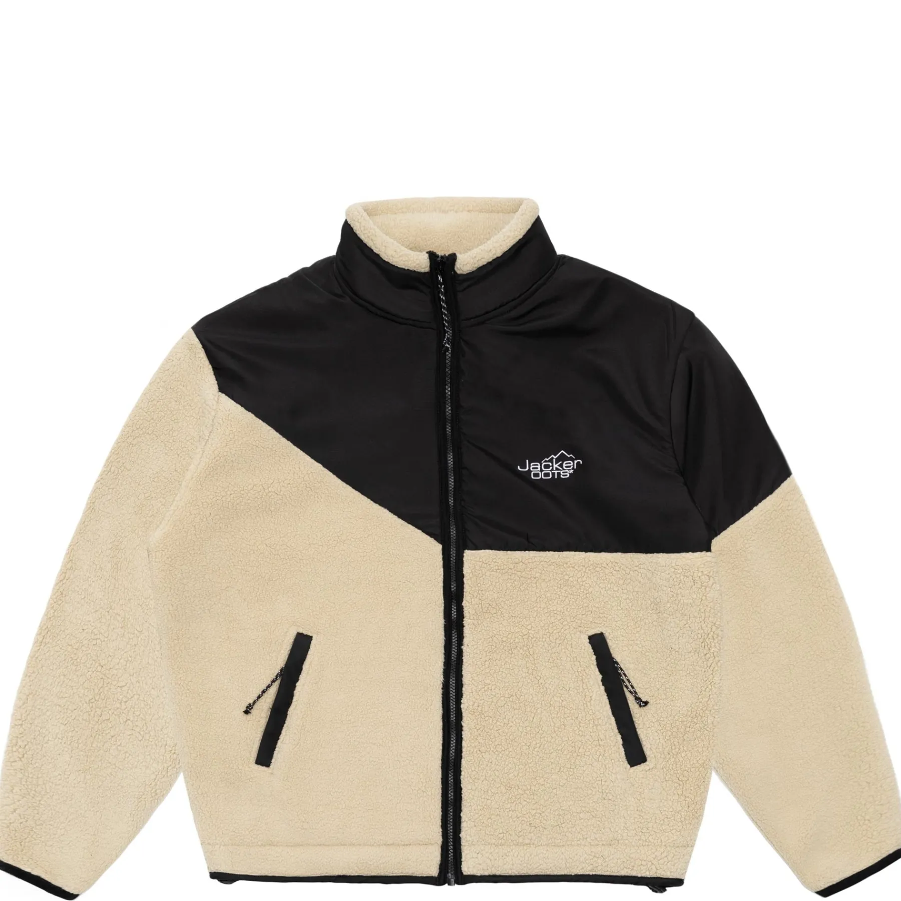 Vestes|JACKER OOTS SHERPA JACKET - BEIGE