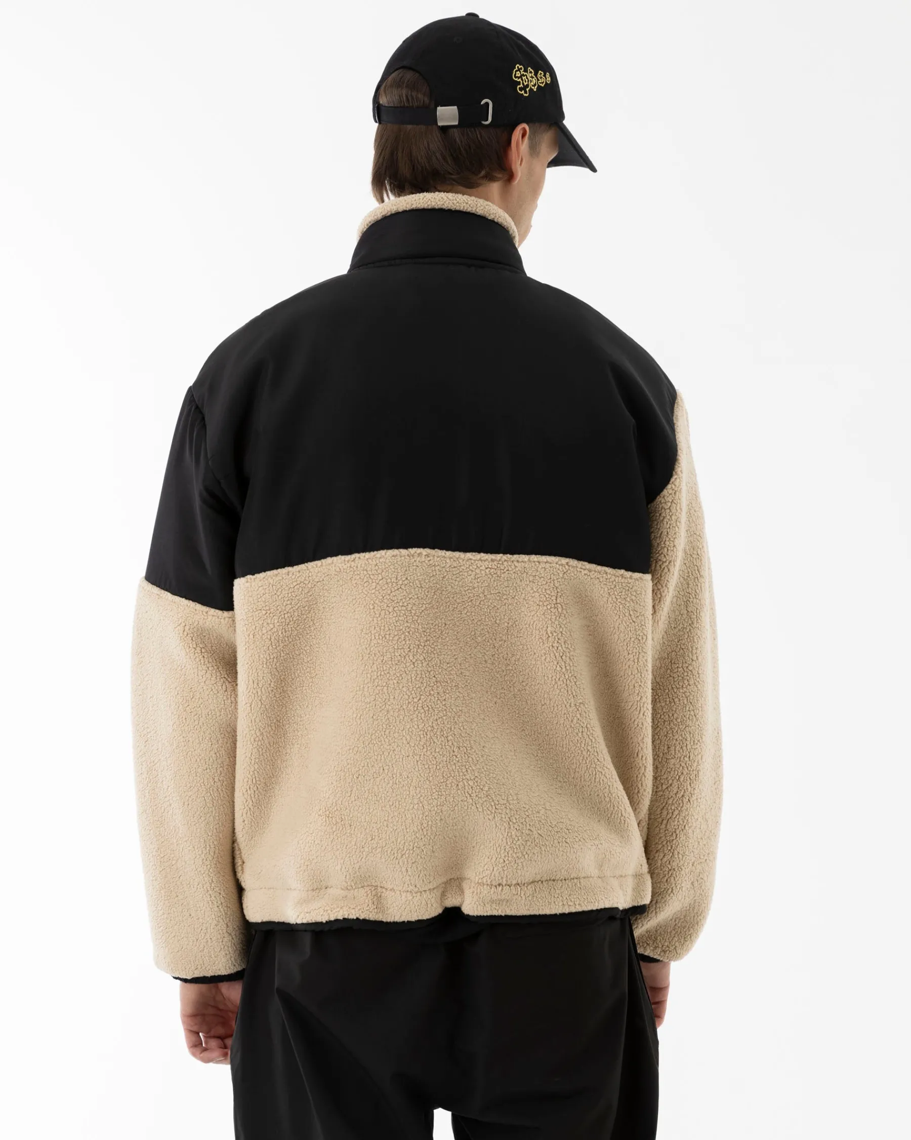 Vestes|JACKER OOTS SHERPA JACKET - BEIGE