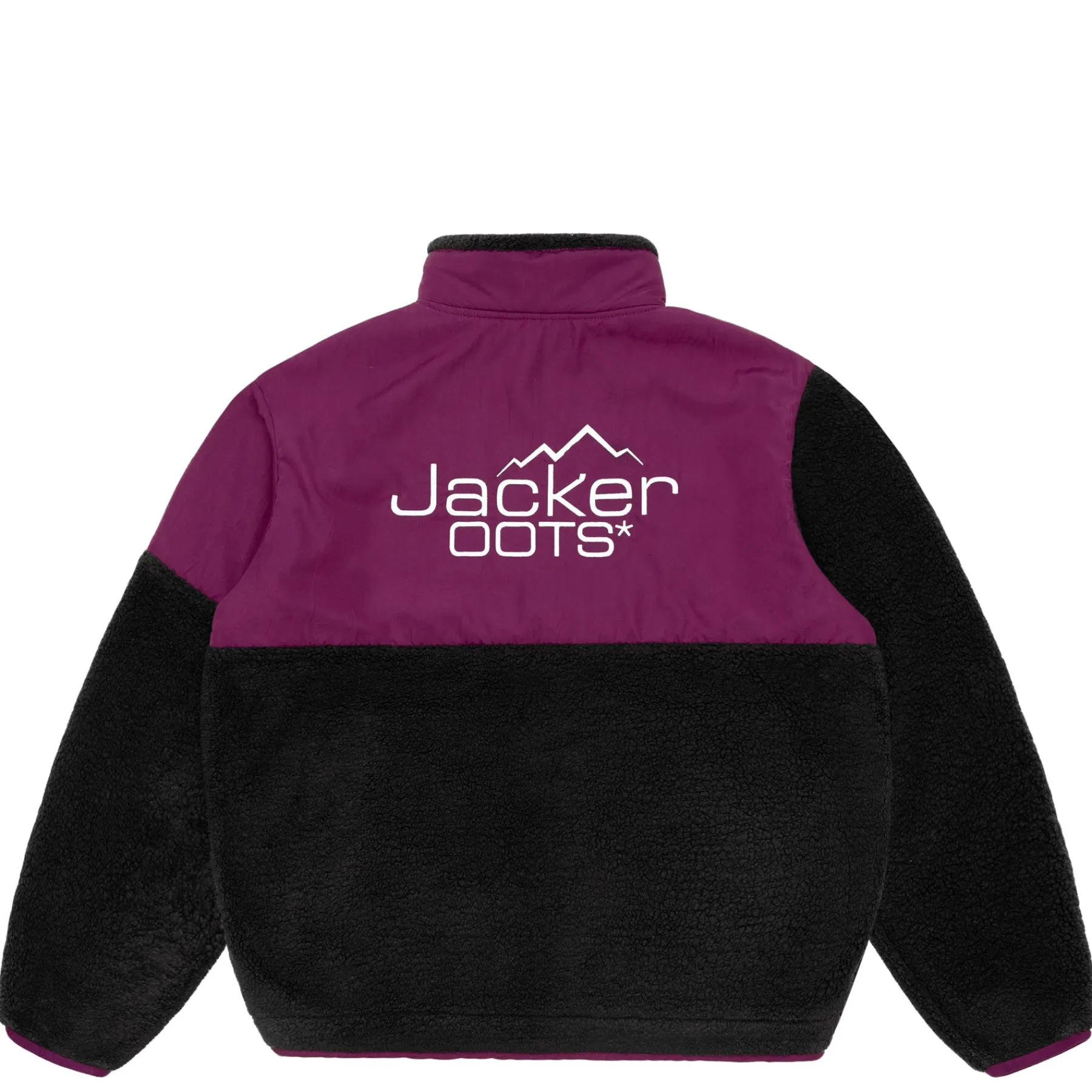 Vestes|JACKER OOTS SHERPA JACKET - PURPLE