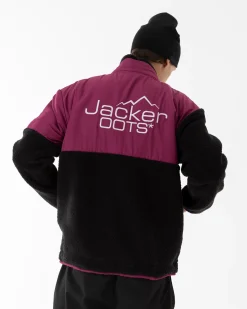 Vestes|JACKER OOTS SHERPA JACKET - PURPLE