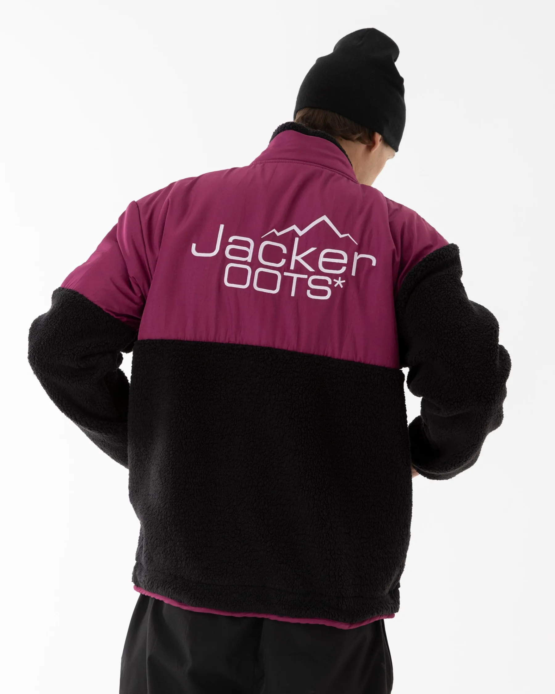 Vestes|JACKER OOTS SHERPA JACKET - PURPLE