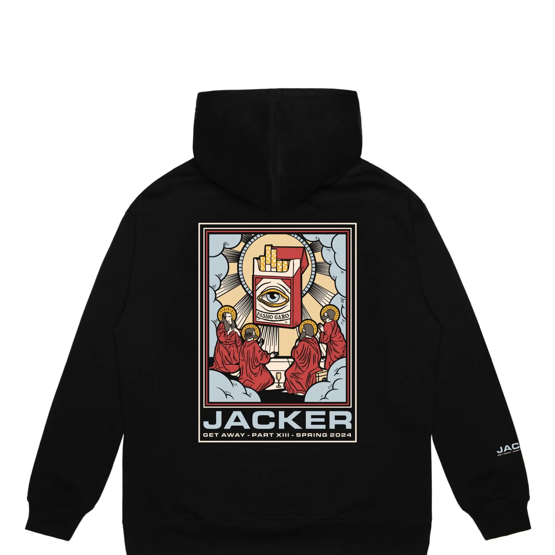 Sweats|JACKER PASSIO GARO HOODIE - BLACK