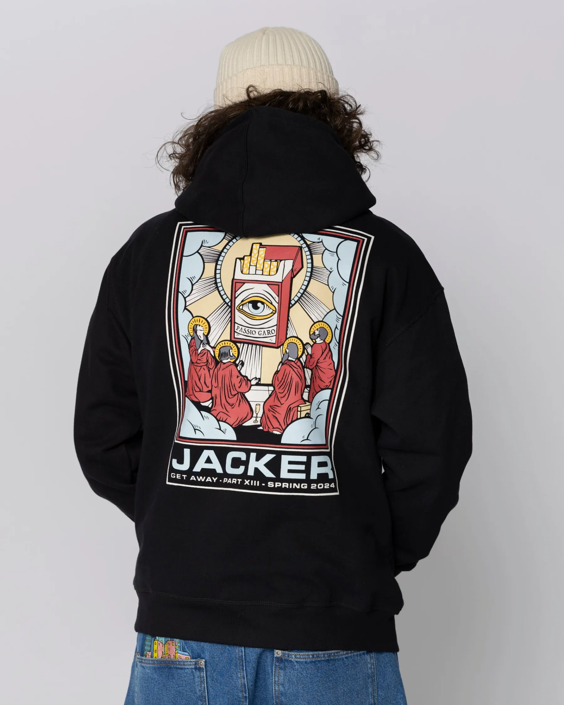 Sweats|JACKER PASSIO GARO HOODIE - BLACK
