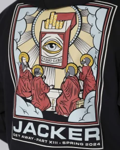 Sweats|JACKER PASSIO GARO HOODIE - BLACK