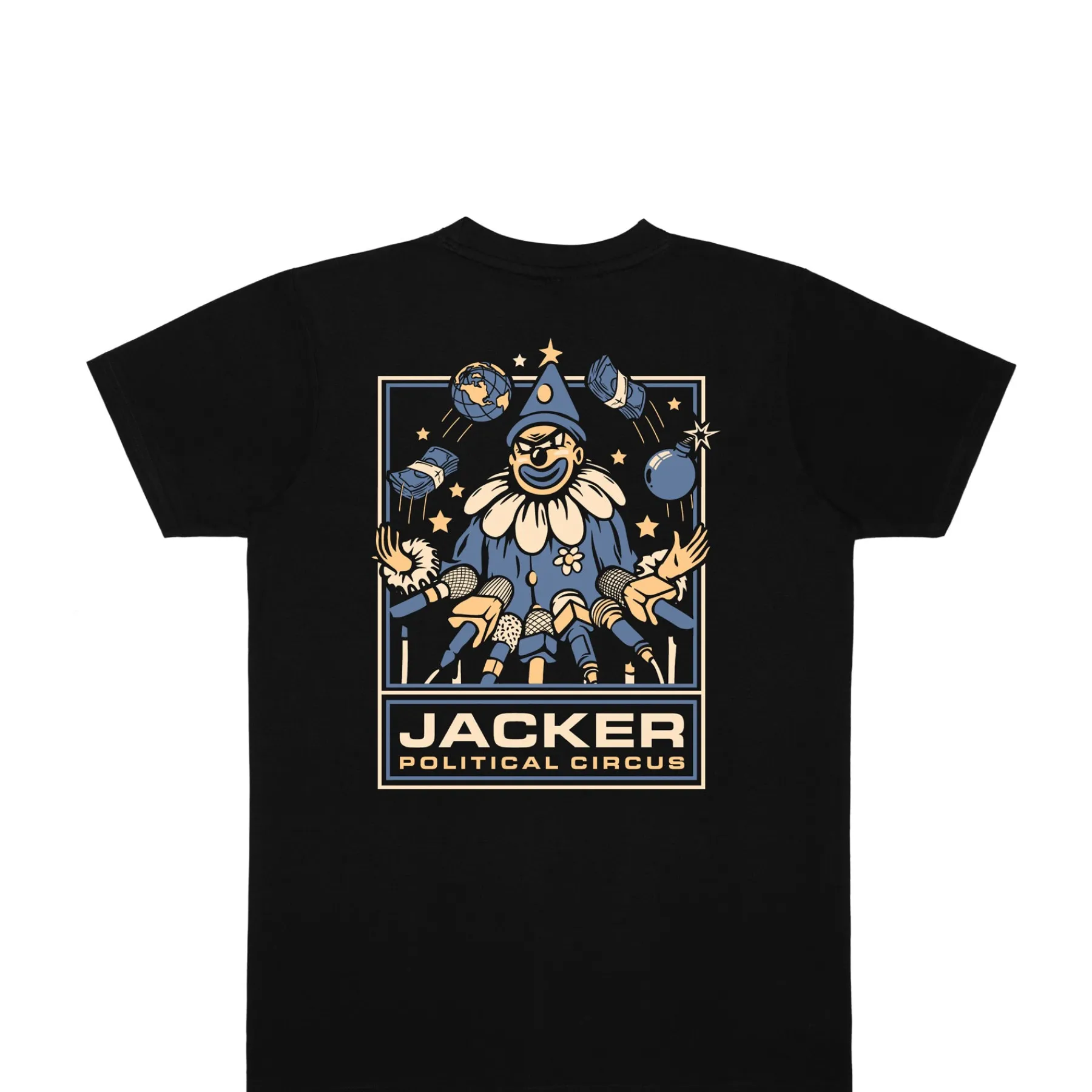 T-shirts|JACKER POLITICAL CIRCUS T-SHIRT - BLACK