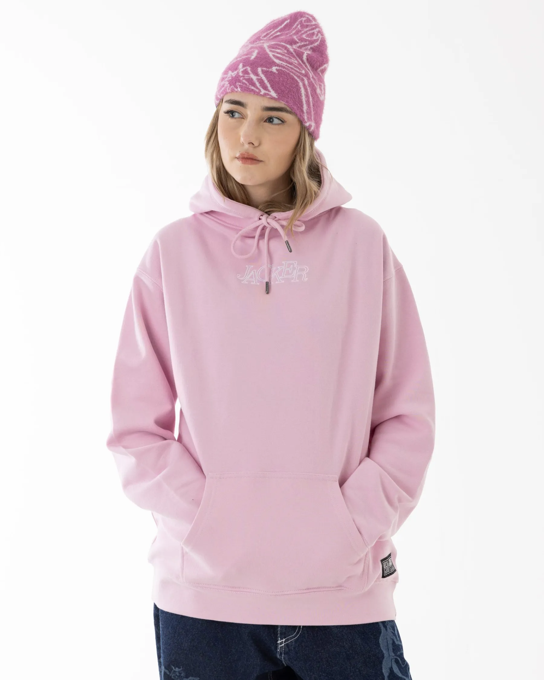 Sweats|JACKER SELECT CONTRAST HOODIE - PINK
