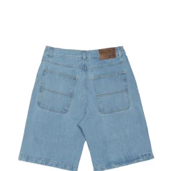 Pantalons & Shorts|Denim|JACKER SERIF LOGO DENIM BAGGY SHORT - BLUE