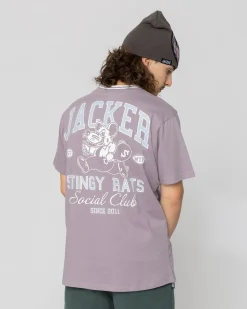 T-shirts|JACKER STINGY - T-SHIRT - PURPLE