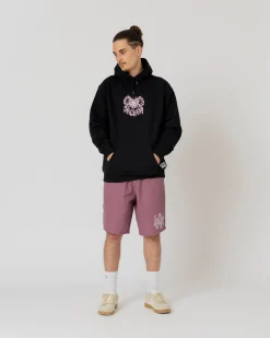 Pantalons & Shorts|JACKER SWELL LOGO SHORT - PURPLE