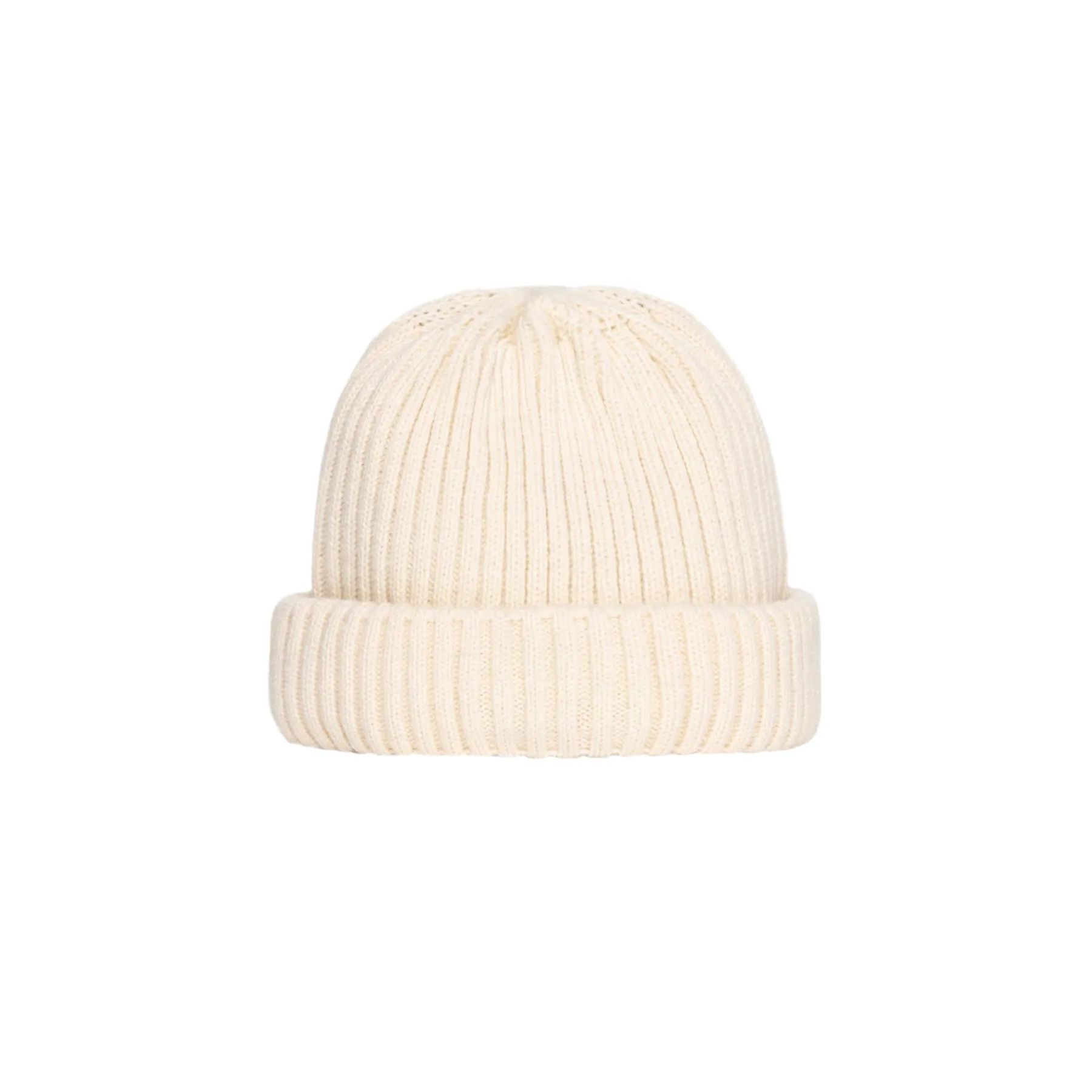 Headwear|JACKER TEAM LOGO - SHORT BEANIE - BEIGE