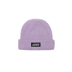 Headwear|JACKER TEAM LOGO SHORT BEANIE - LAVENDER