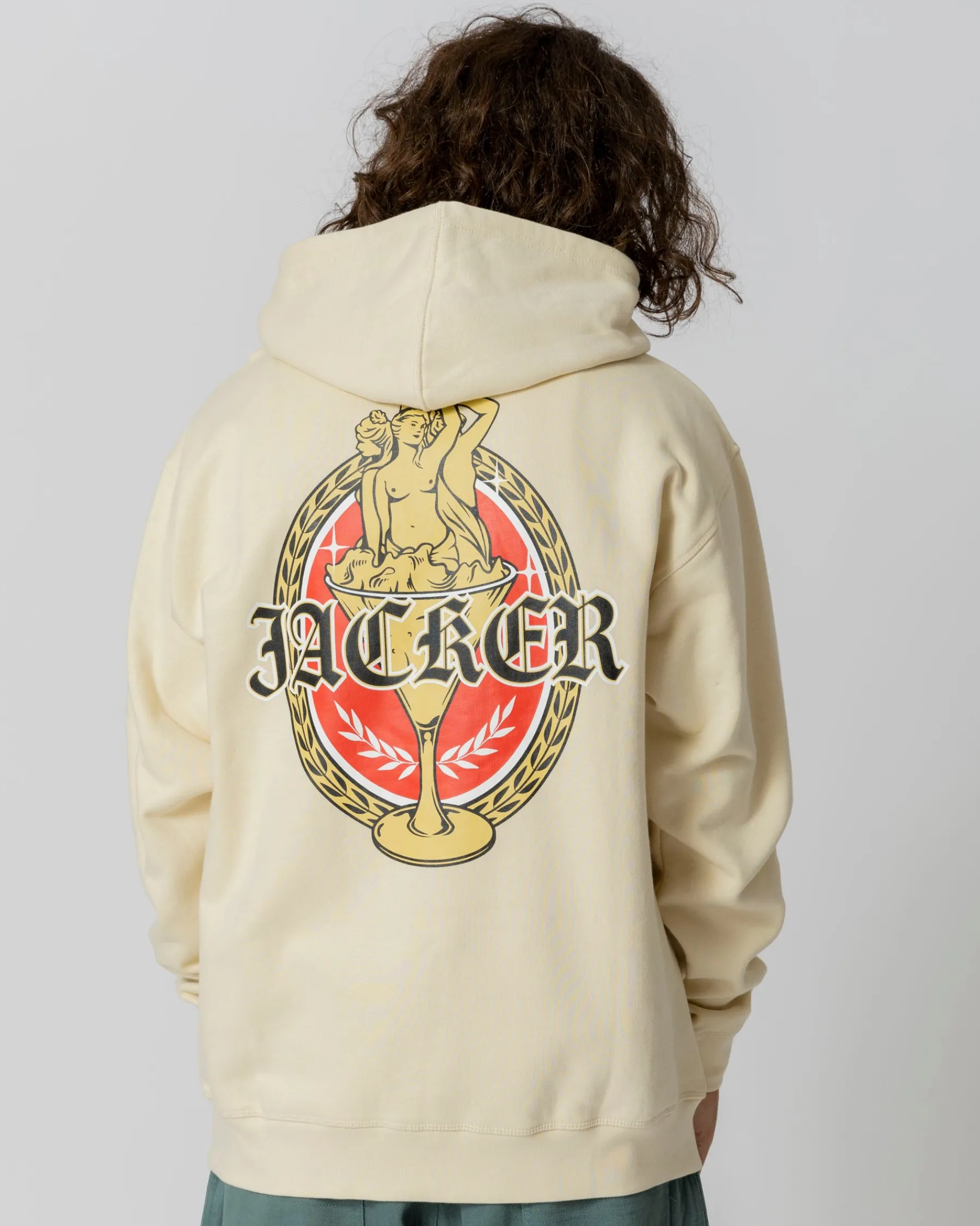 Sweats|JACKER TROIS GRACES HOODIE - BEIGE