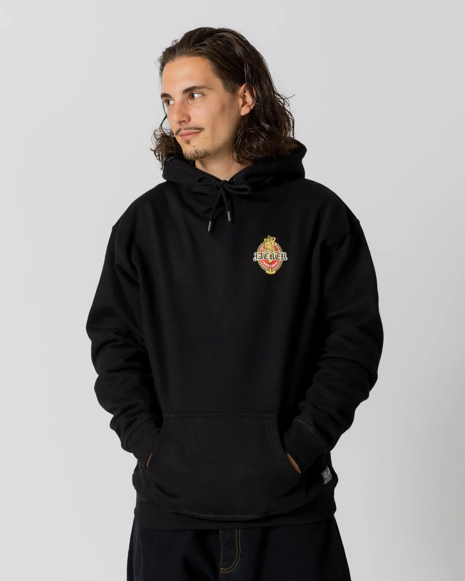 Sweats|JACKER TROIS GRACES HOODIE - BLACK
