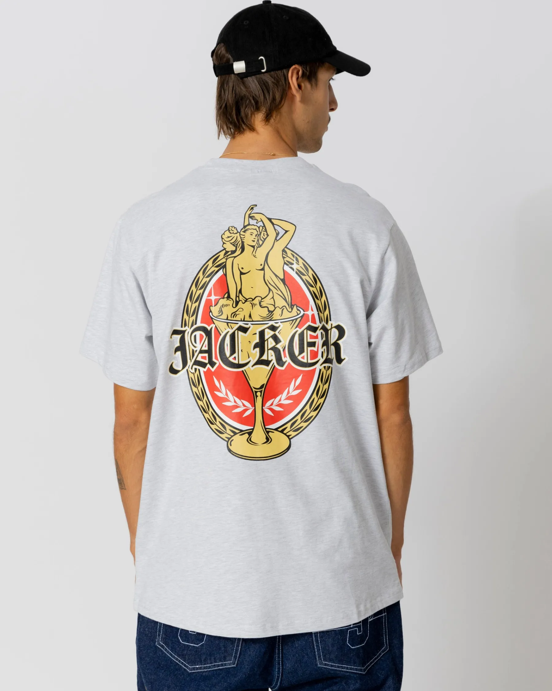 T-shirts|JACKER TROIS GRACES T-SHIRT - HEATHER GREY