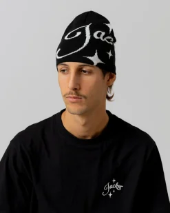 Headwear|JACKER VACATION BEANIE - BLACK