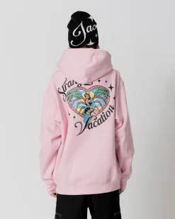 Sweats|JACKER VACATION HOODIE - PINK