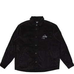 Chemises|JACKER VACATION OVERSHIRT CORDUROY - BLACK
