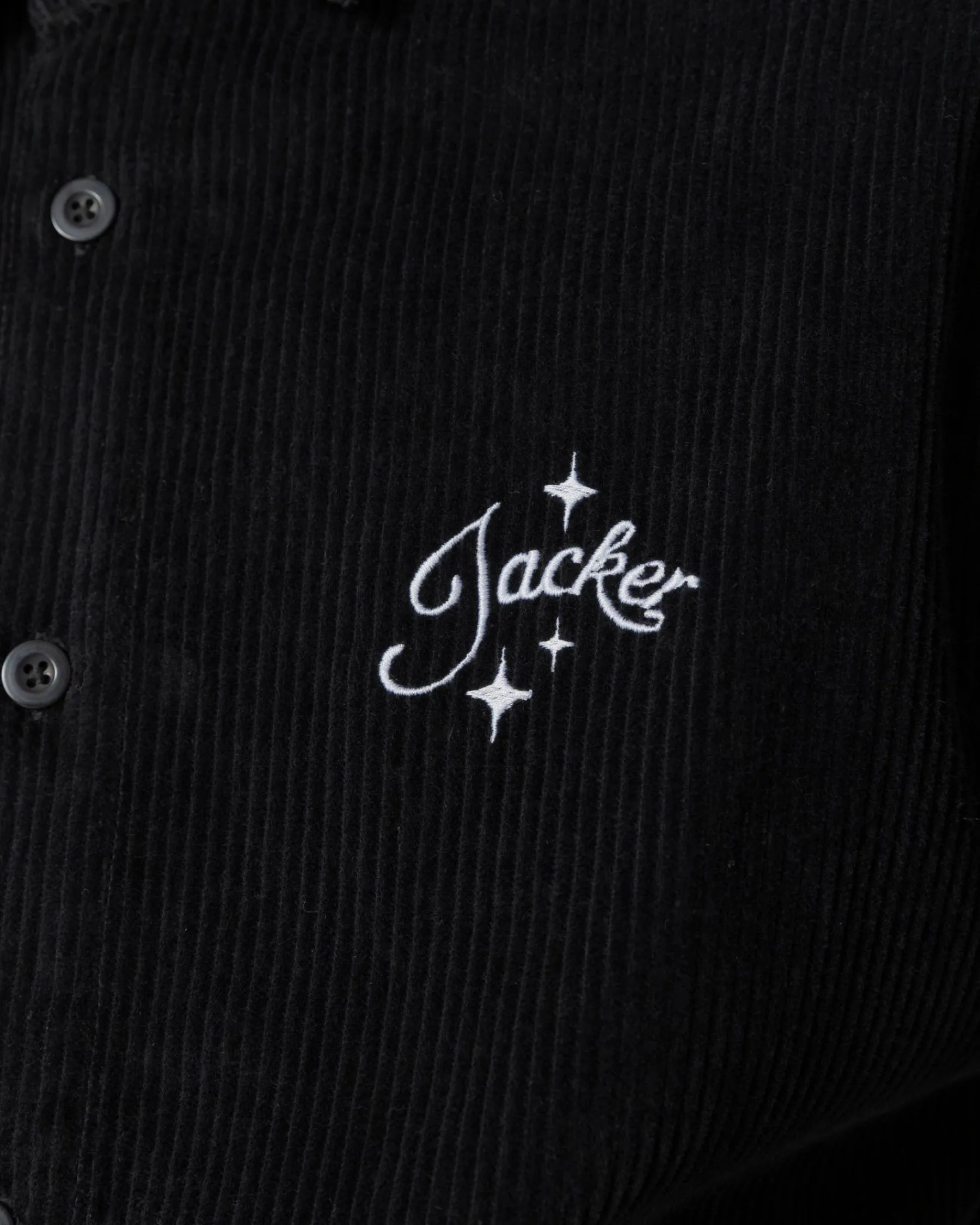 Chemises|JACKER VACATION OVERSHIRT CORDUROY - BLACK